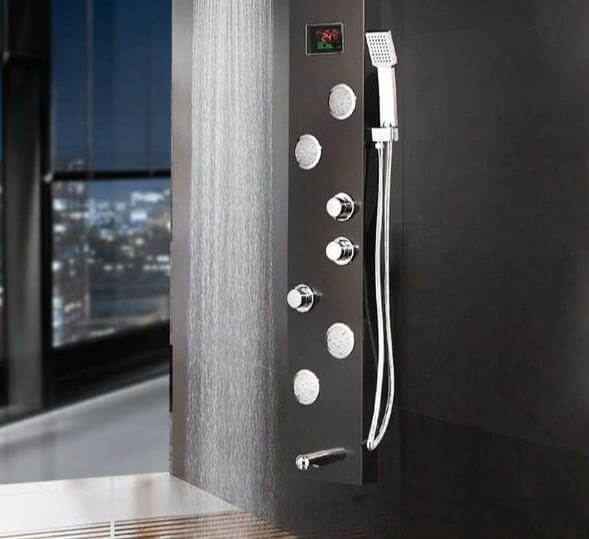 Elegant Digital Massage System Digital Led Panel Shower Sets