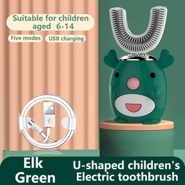 Smart Ultrasonic Silicone Toothbrush for Kids