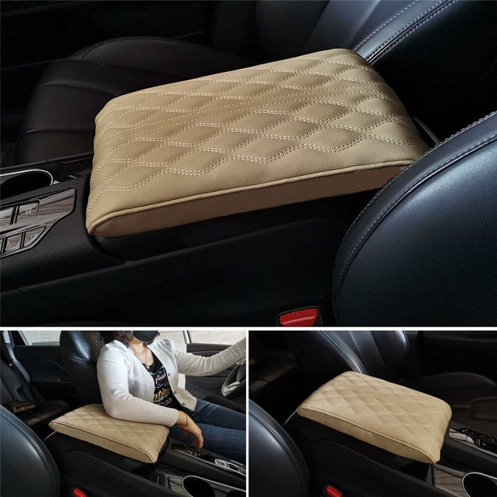 Leather Soft Car Armrest Pad