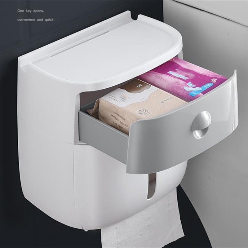 Waterproof Toilet Paper Holder Storage Box