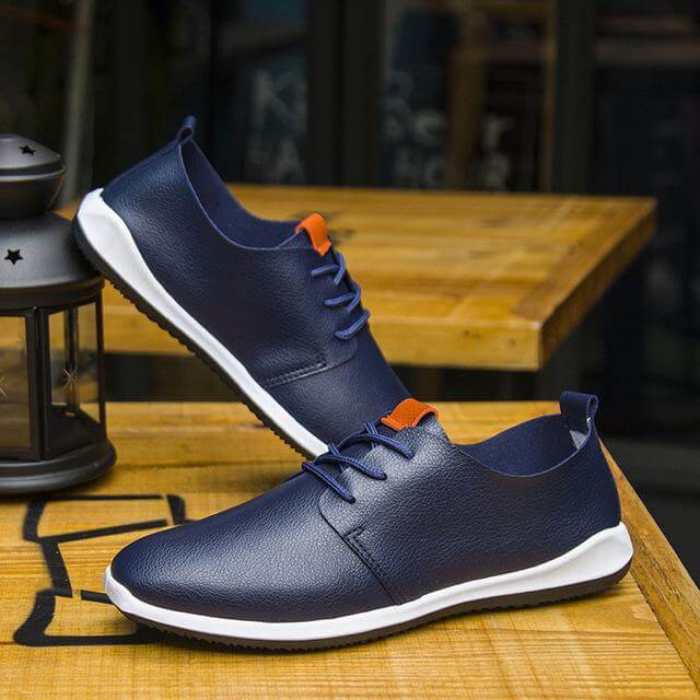 Luxury Breathable Men Casual Leather Shoes