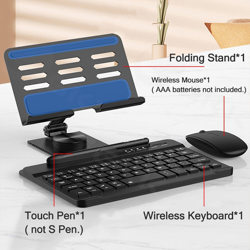 Magnetic Foldable Wireless Pro Keyboard Tablet Holder