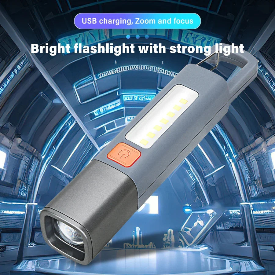 Ultra-Bright Long Shot USB Rechargeable Flashlight