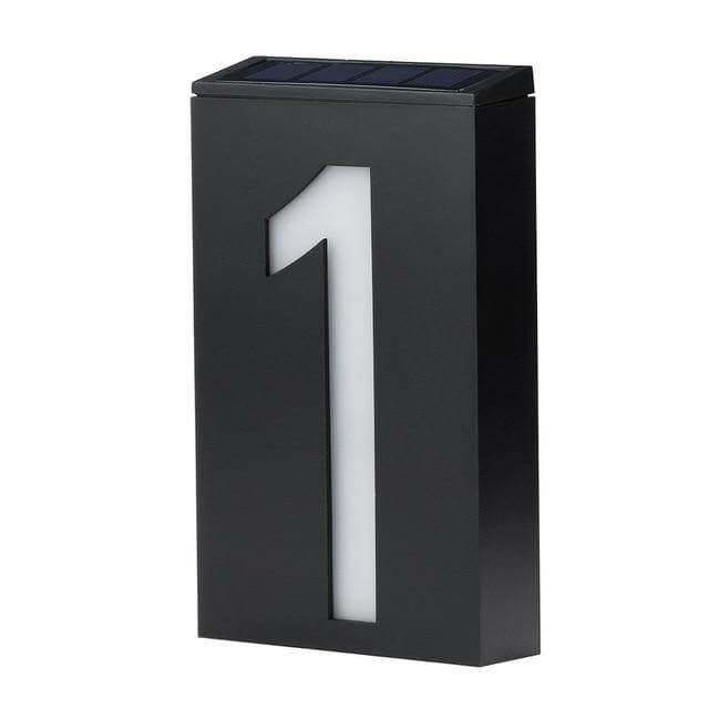 Solar Powered LED Light House Numbers