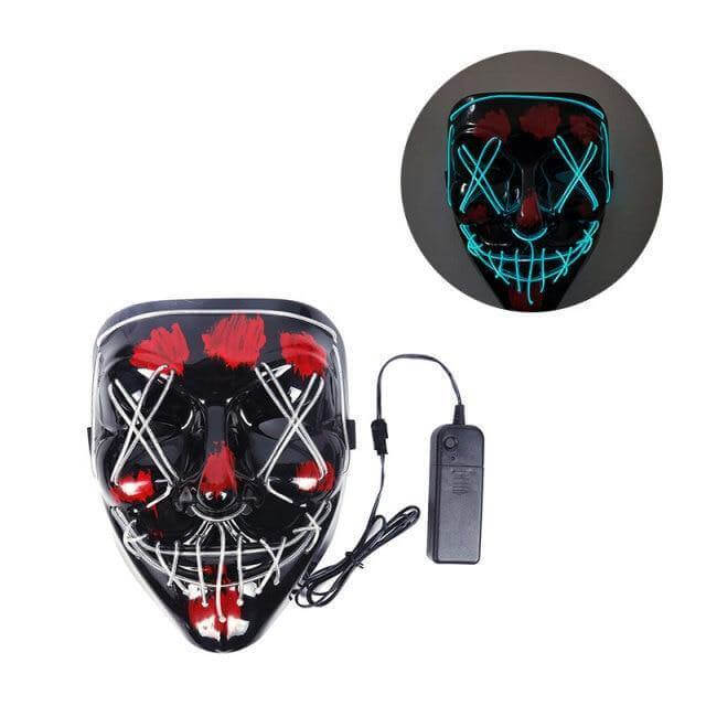 Neon Horror LED Party Halloween Mask