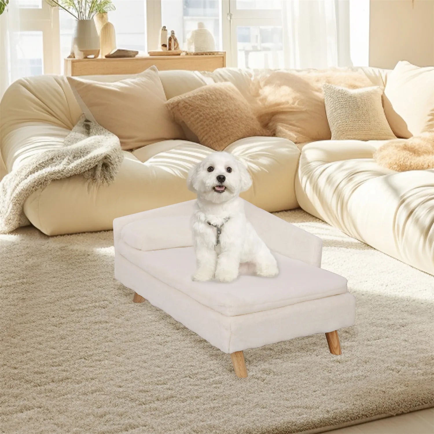 Premium Soft Upholstered Pet Lounger