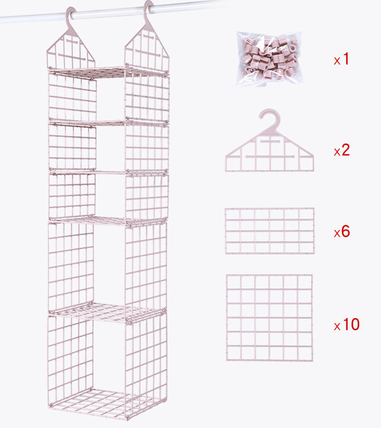 Foldable Wardrobe Multilayer Storage Rack