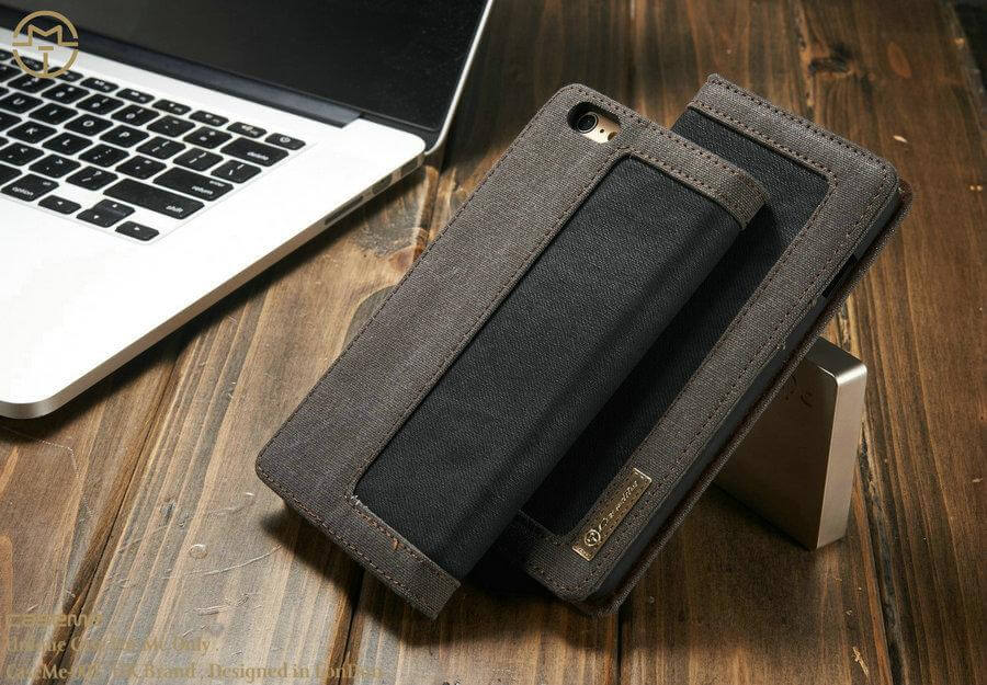 Jeans Leather Flip Wallet Iphone X Case