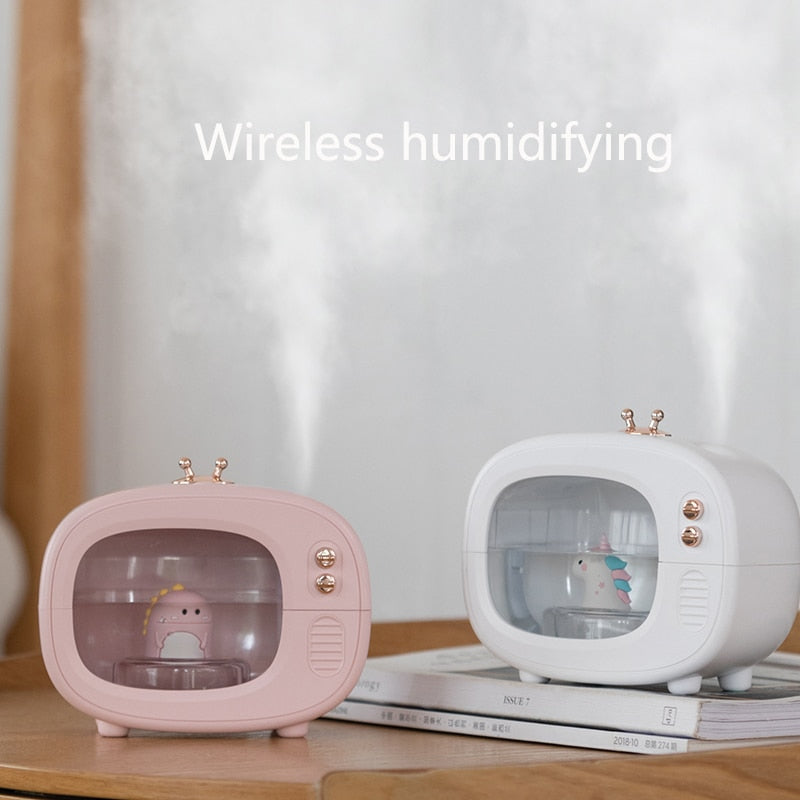 Portable Mini TV USB Humidifier Lamp