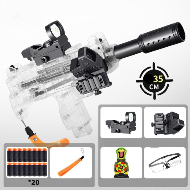 Manual Soft Bullet Submachine Toy Gun Set