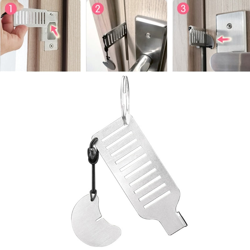 Stainless Steel Anti-theft Door Stopper Lock