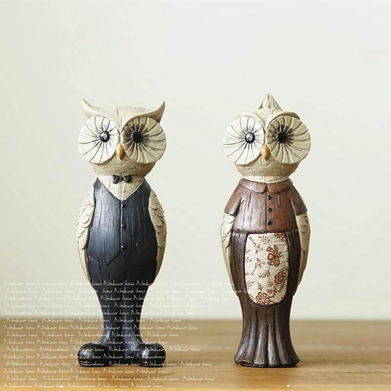 Retro Owl Art Ornaments Home Decoration