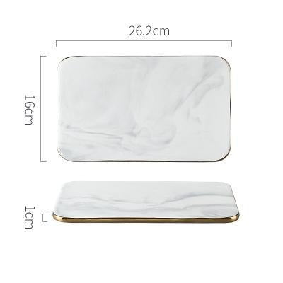 Elegant White Marble Ceramic Cutting Board