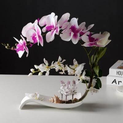 Artificial Butterfly Orchid Flowers Set