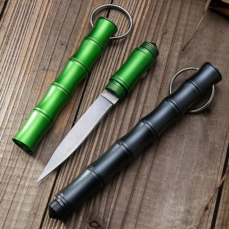 Bamboo Portable Self Defense Camping Knife