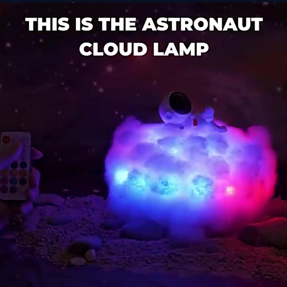 Astronaut Colorful Clouds Night Light