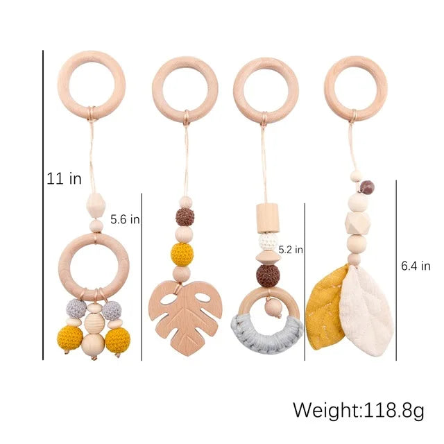 Minimalist Wooden Baby Activity Gym Playground