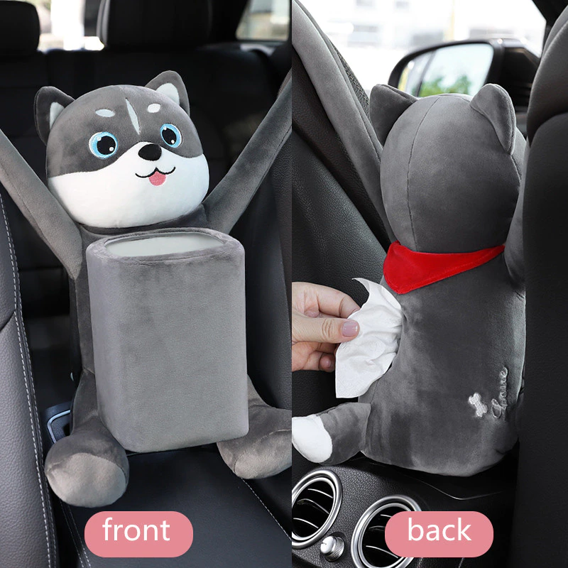 Cute Cartoon Animals Car Tissue Box