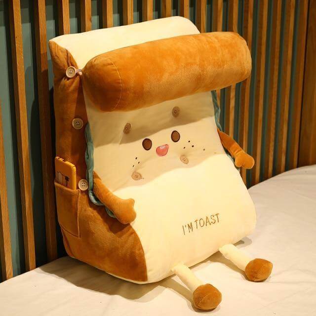 I AM TOAST Cute Bedside Comfy Washable Pillow