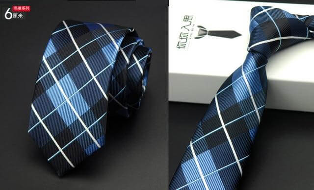 Designers Fashion Dot Striped Plaid neck Tie