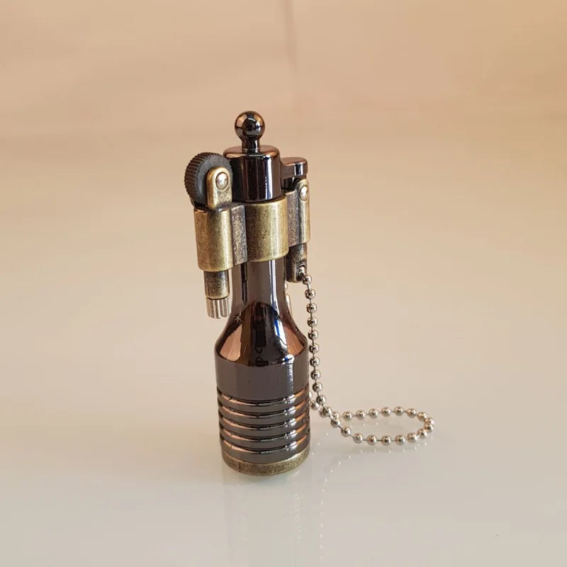 Retro Free Fire Keychain Torch Lighter