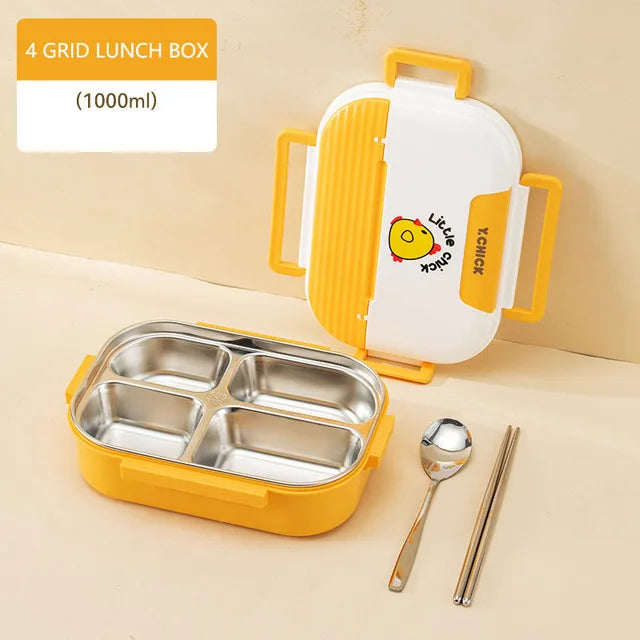 Insulated Divider Stainless Steel Lunchbox Set