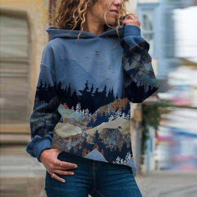 Vintage Stylish Mountain Hoodie