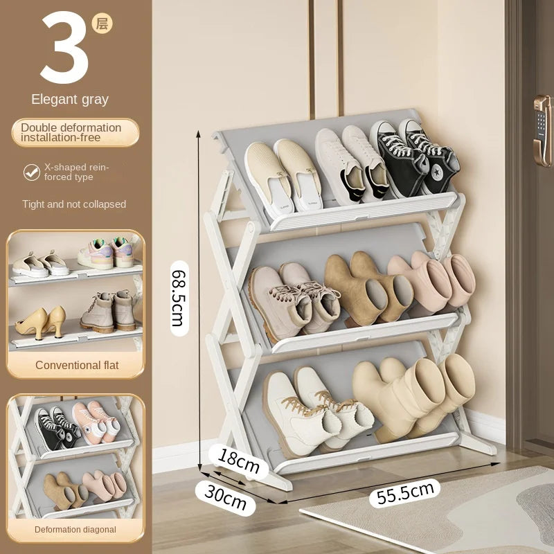 Shoe Organizer Vertical Space-Saving Rack