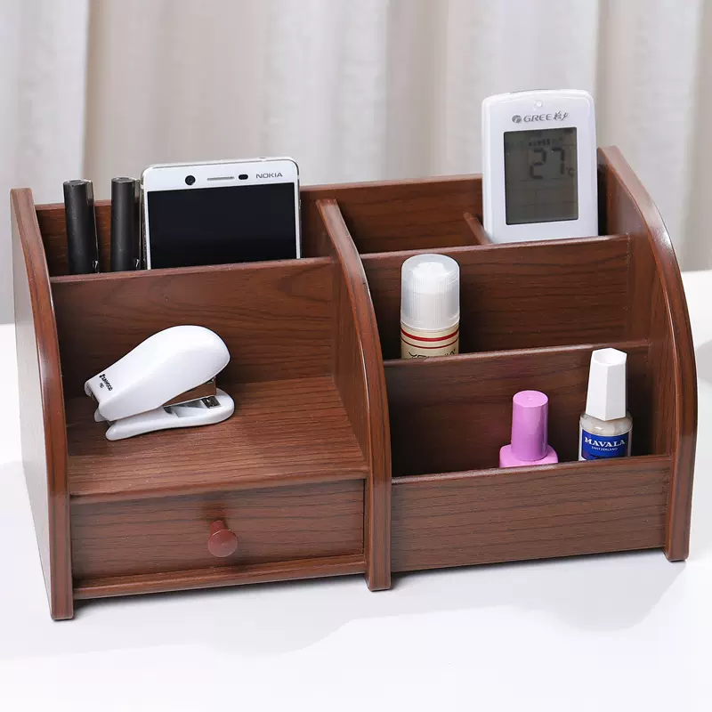 On Point Wood Desktop Organizer