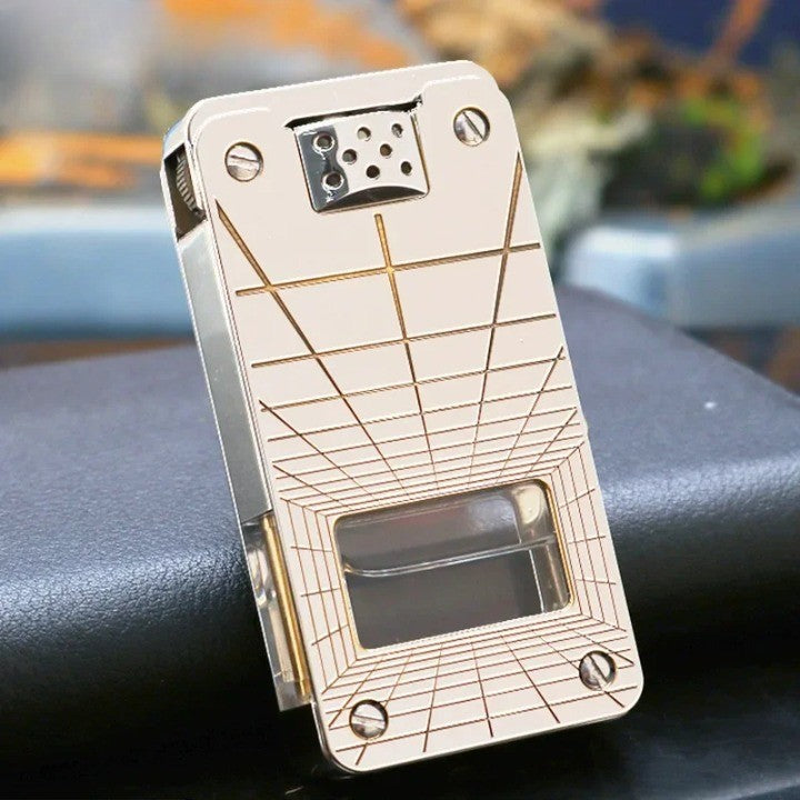 Premium Ruler Design Windproof Metal Lighter