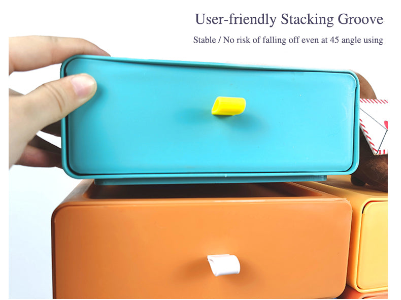 Colorful Stackable Makeup Storage Box