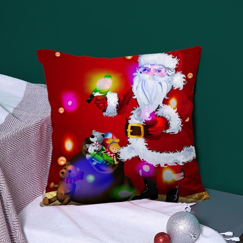 Christmas Series LED Pillow Case