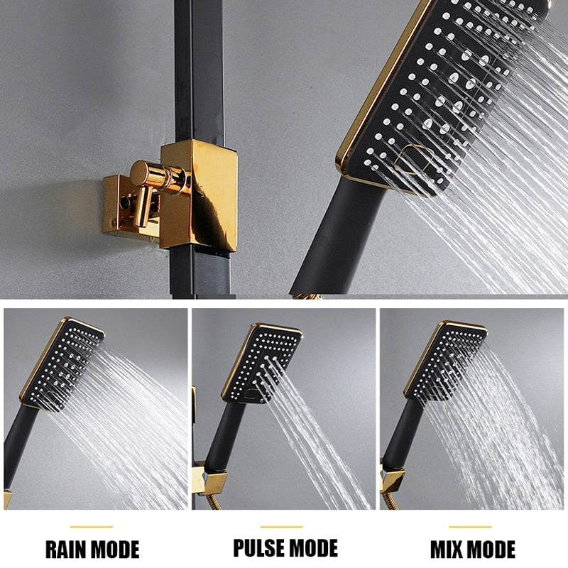 Elegant Digital Wall Mounted Smart Thermostatic Bath Faucet