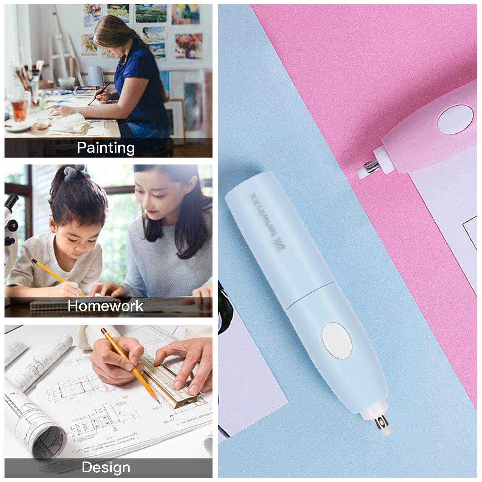 Electric Pencil Sharpener Vacuum Cleaner Stationery Set