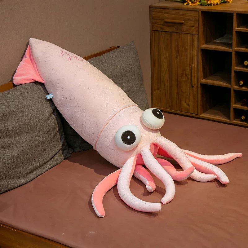 Jumbo Huggable Squid Softie Plush Toy