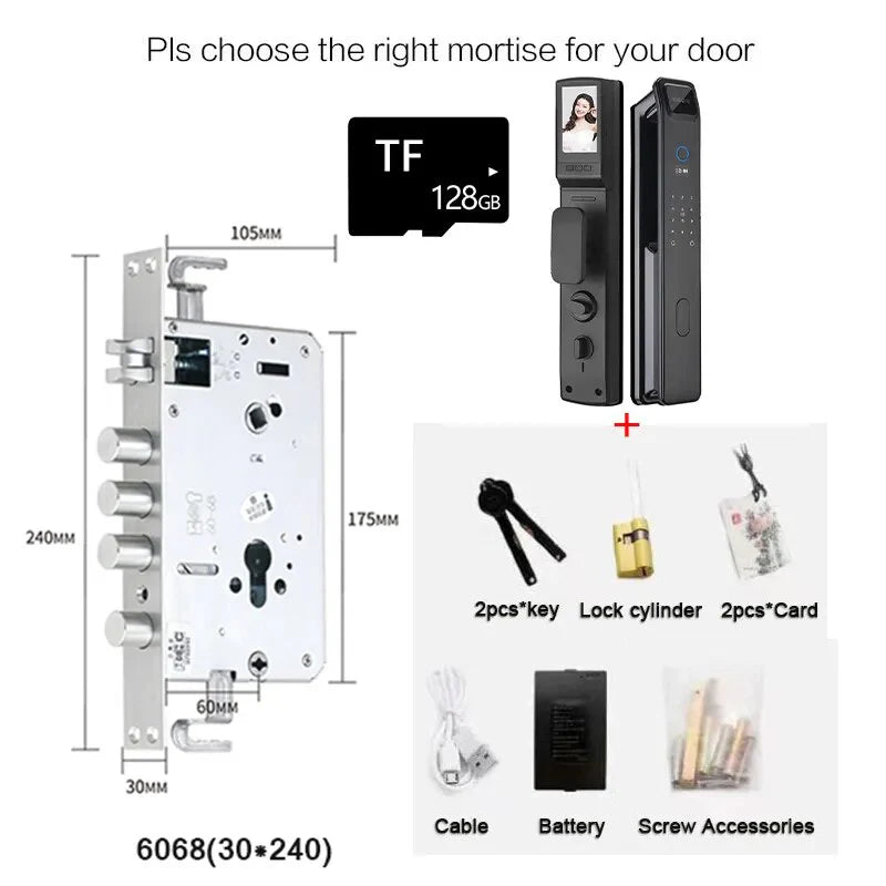 Automatic Secure Face Recognition Smart Fingerprint Door Lock