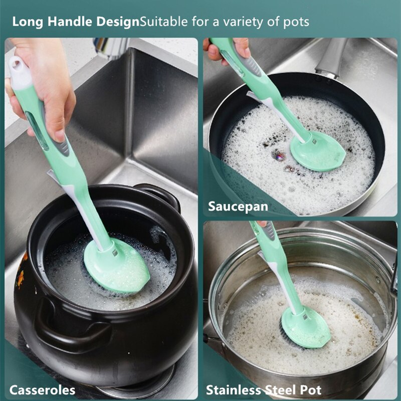 Soap Saver Long Handle Easy Dishwashing Brush