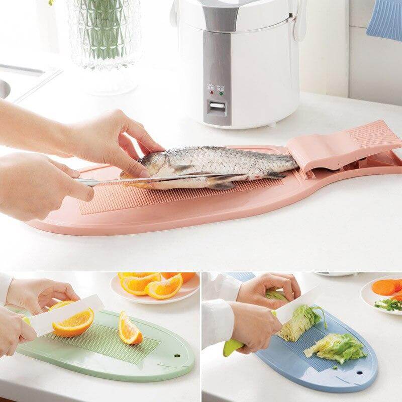 Creative Fish Cutting Board with Clip