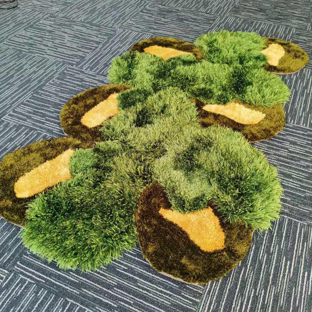 Handmade Forest Grass Area Rug