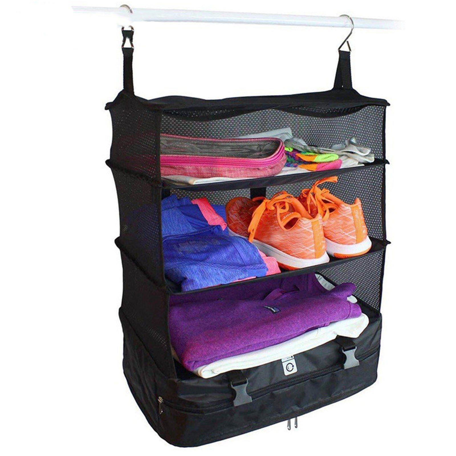 Multi-Layer Portable Luggage Organizer