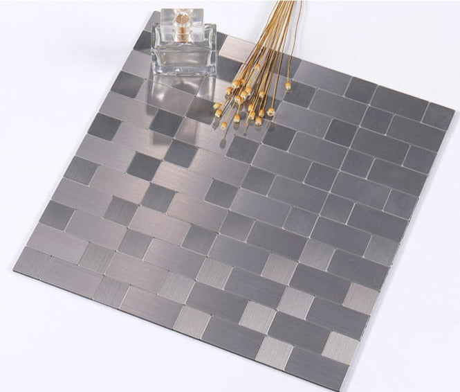 3D Metal Self Adhesive Brick Wall Stickers