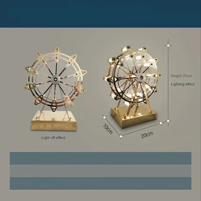 Colorful Rotating Wheel Table Lamp