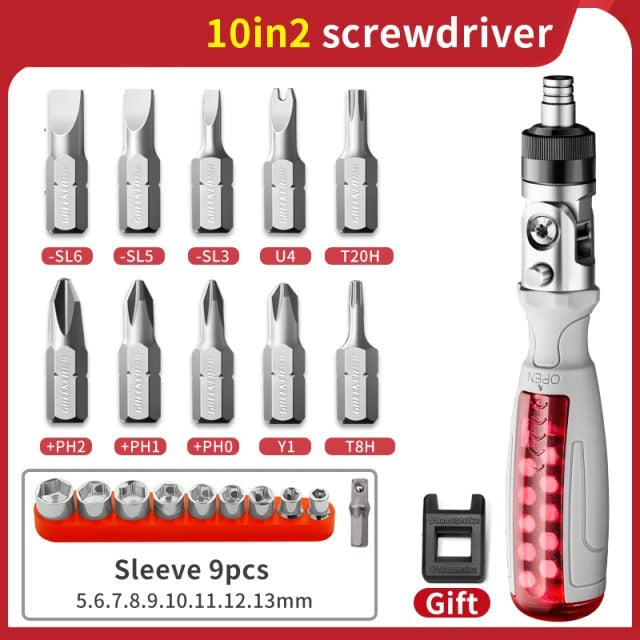 Multi-Angle Use Screwdriver Tool Set