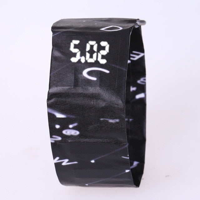 LED Wristband Durable Paper Watch