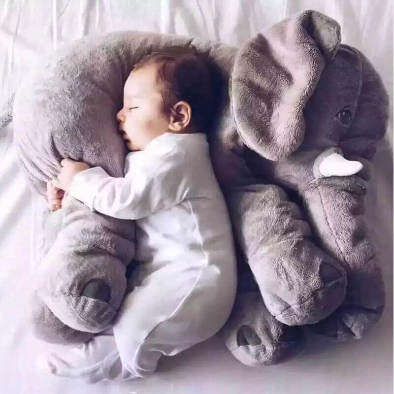 Soft Plush Elephant Pillow For Baby