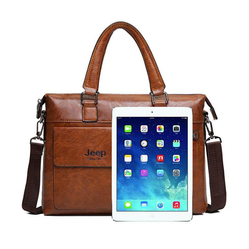 Business Style Leather Shoulder Bags