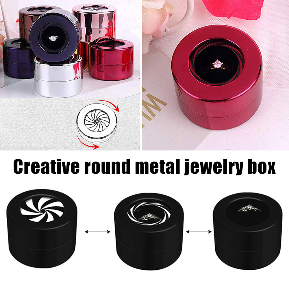 Rotating Round Ring Jewelry Gift Box