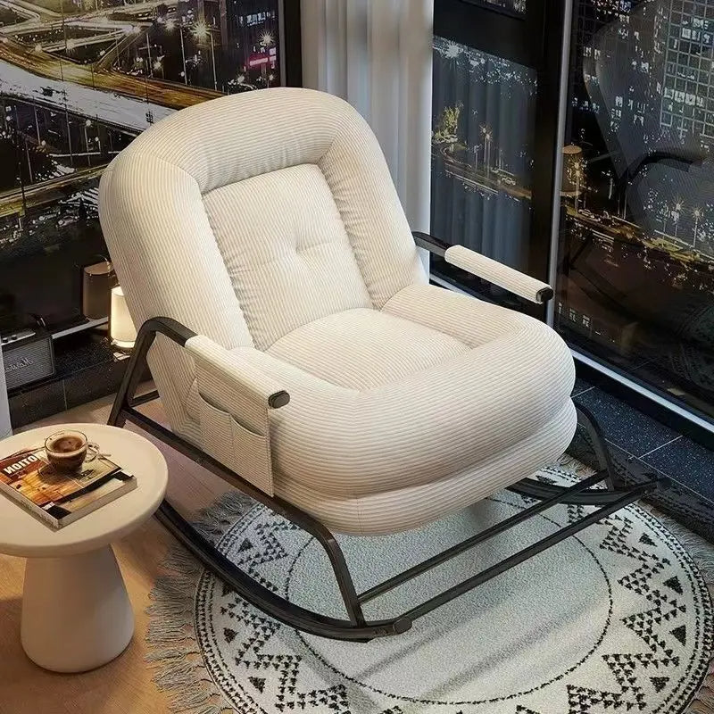 Modern Luxury Relaxing Cozy Padded Rocking Chair