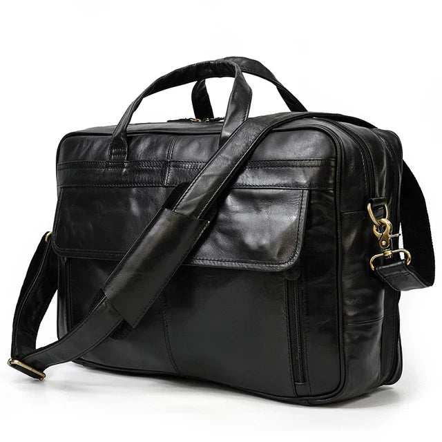 Multifunctional Large Capacity Genuine Leather Vintage Handbag