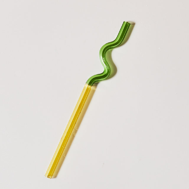 Colorful Environment Friendly Reusable Glass Straw